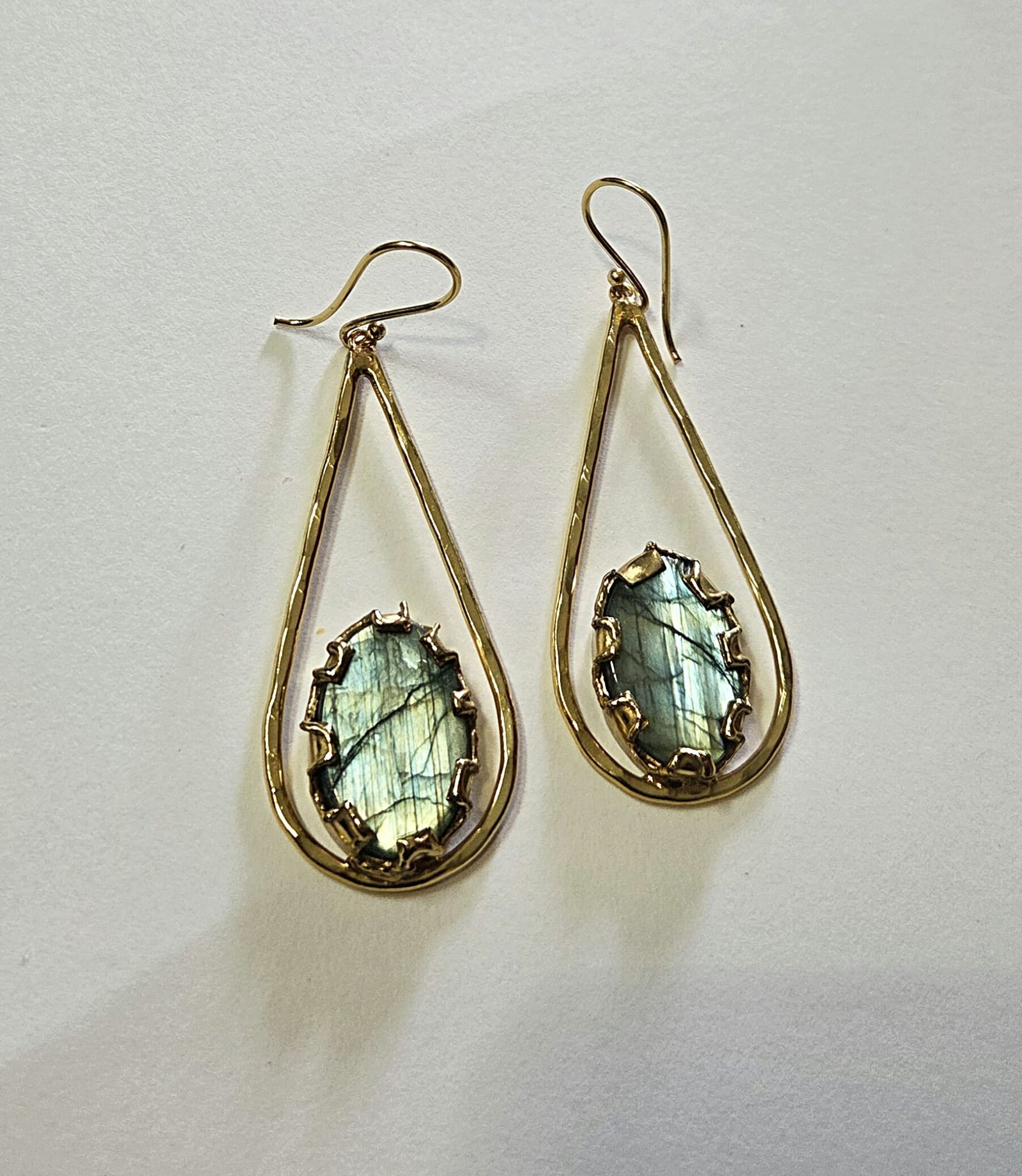 Drop Shape Labradorite Earrings