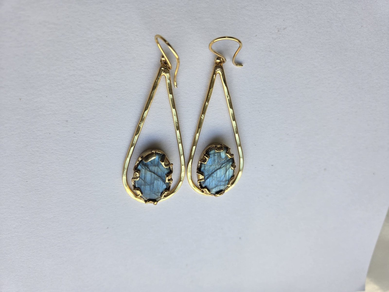 Drop Shape Labradorite Earrings - Image 3