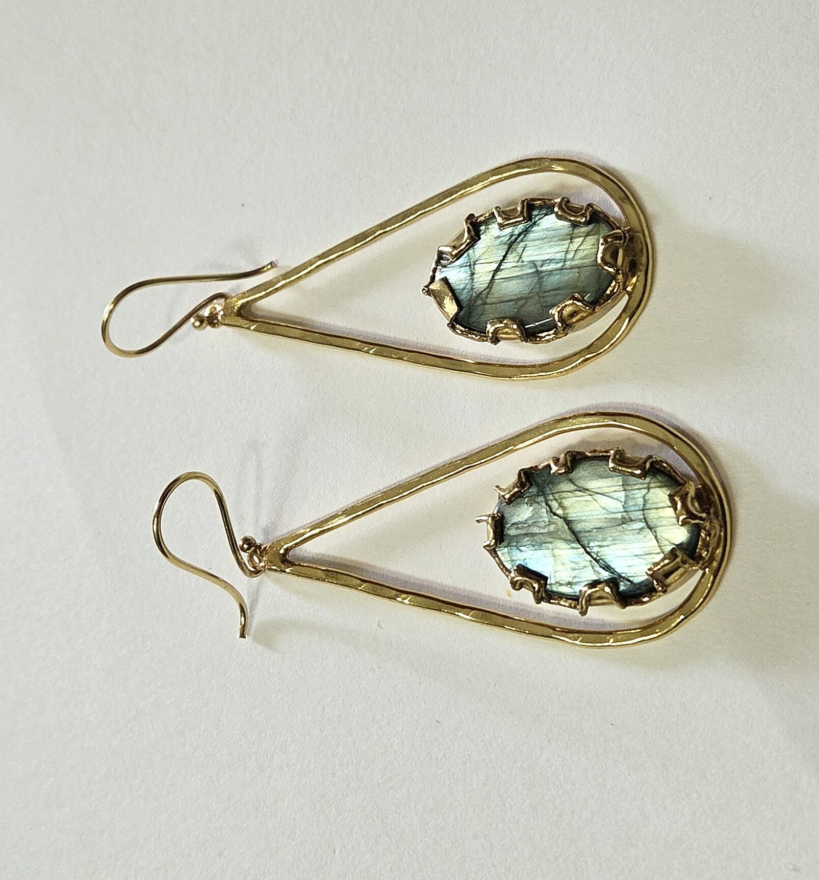 Drop Shape Labradorite Earrings - Image 4