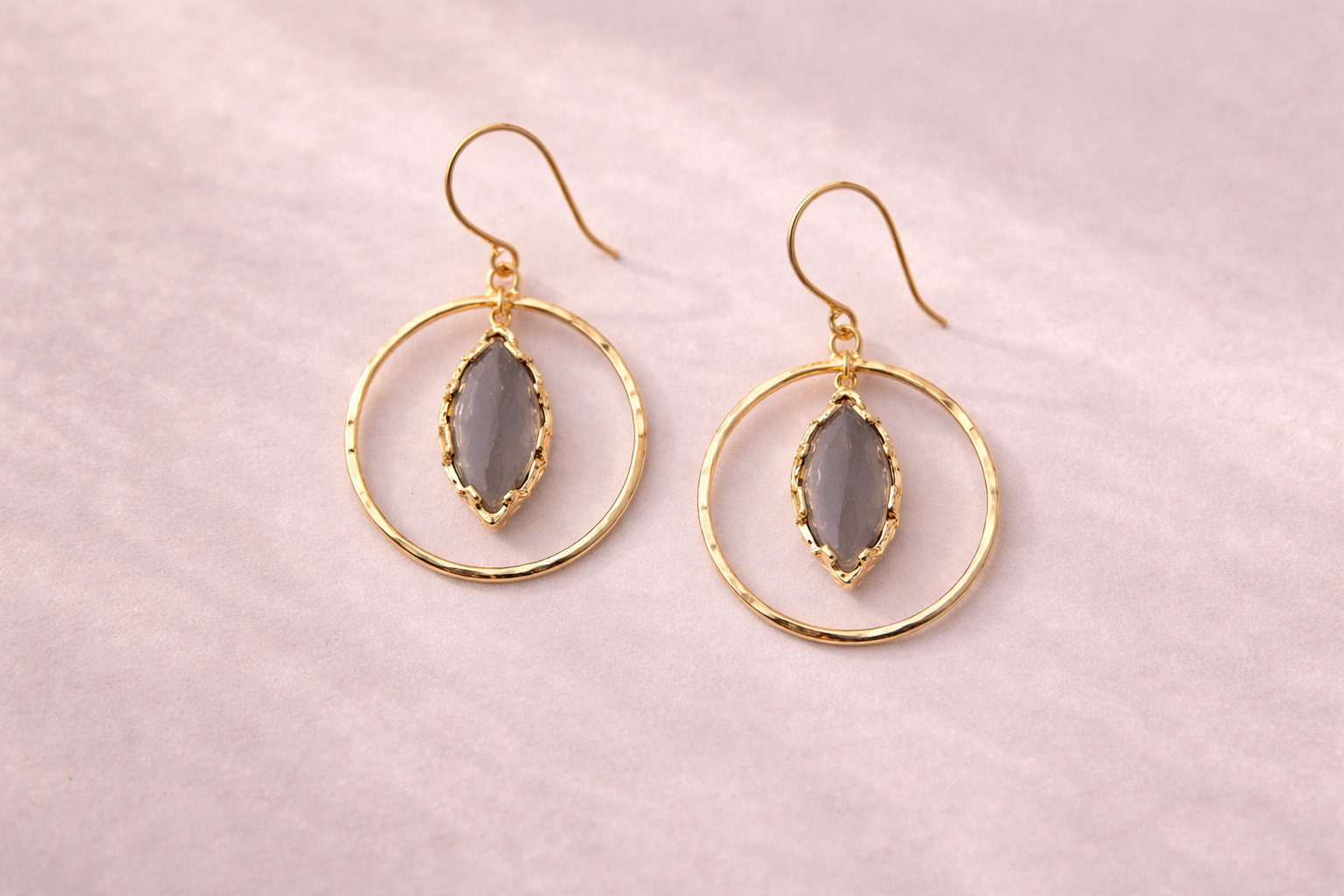 Handmade Smoking Quartz Earrings