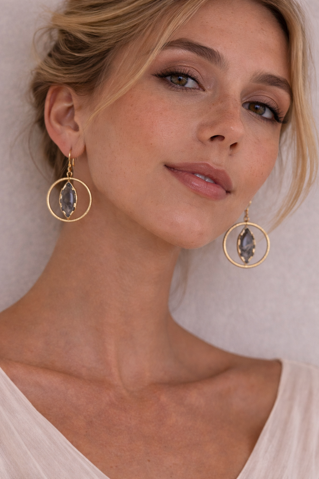 Handmade Smoking Quartz Earrings - Image 2