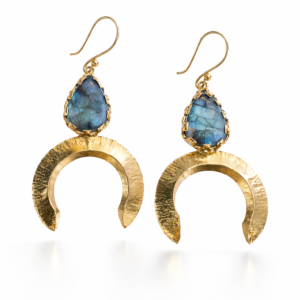 Handmade Inverted Moon Earrings