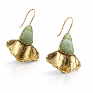 Handmade Earrings with Natural Stone