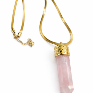 Handmade Rose Quartz Necklace