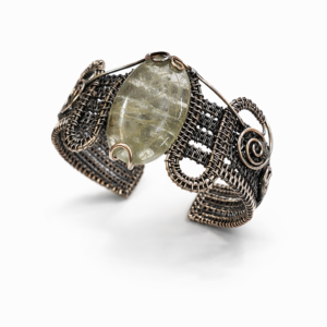 Handmade Wire-Wrapped Copper Bracelet