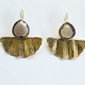 Handmade Smokey Quartz Earrings