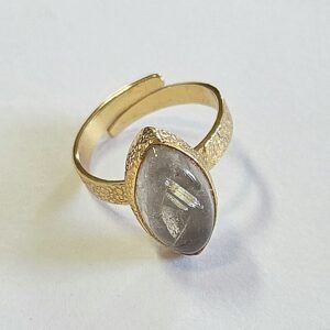 Handmade Adjustable Quartz Ring