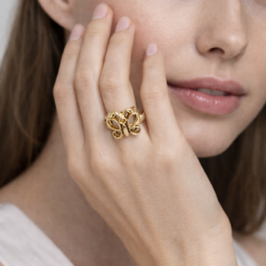 handmade butterfly ring