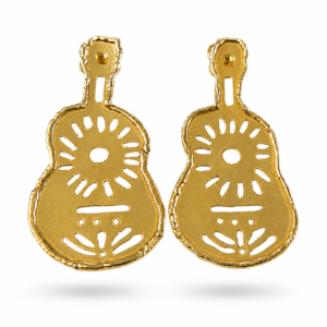 handmade guitar earrings