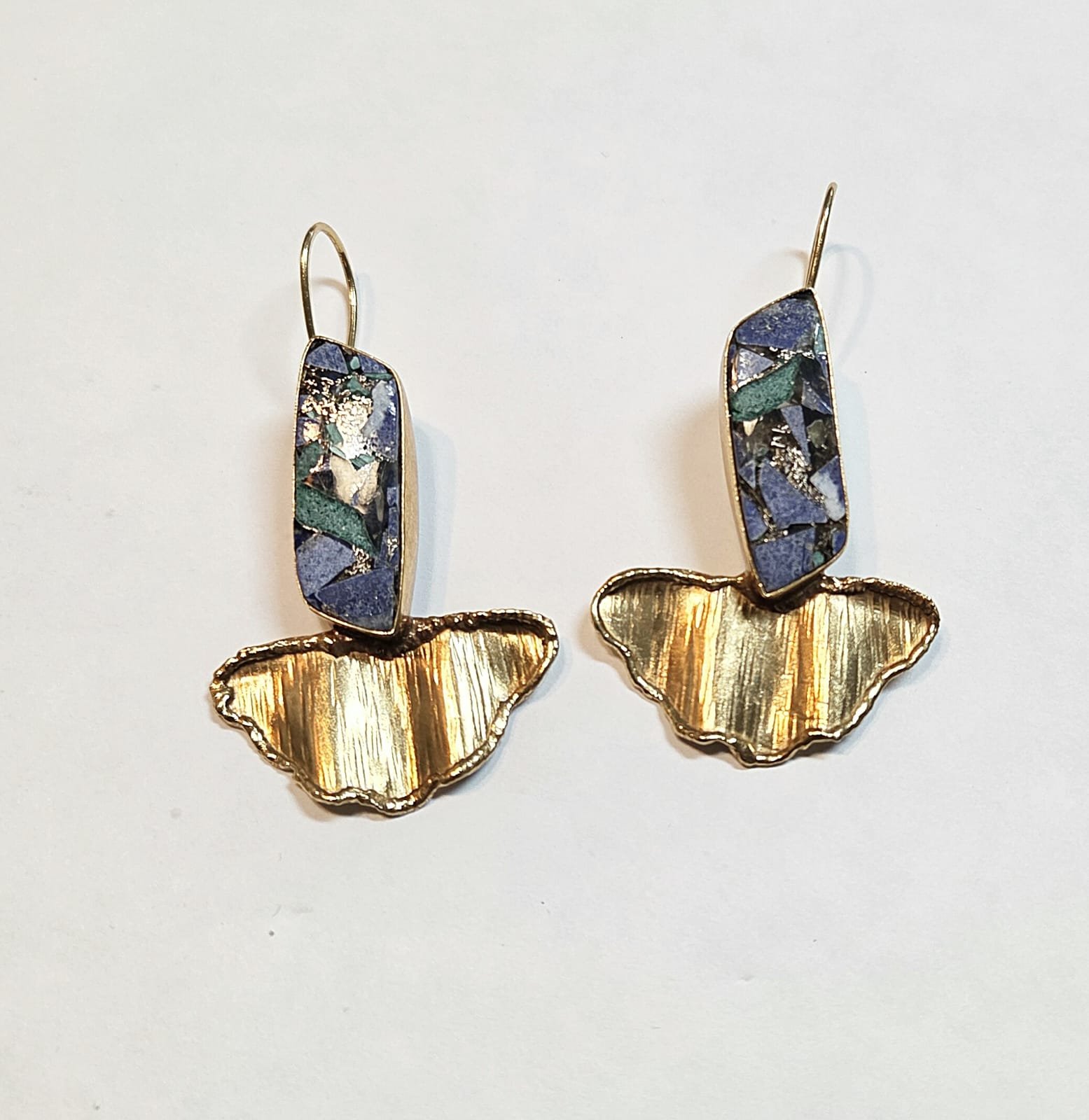 mosaic stone earrings