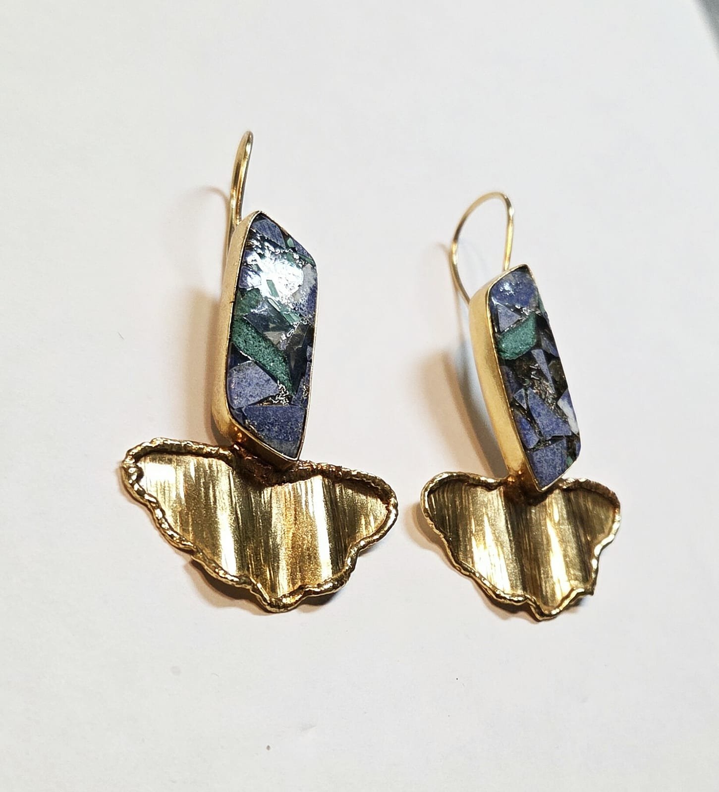 mosaic stone earrings