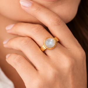 handmade moonstone ring