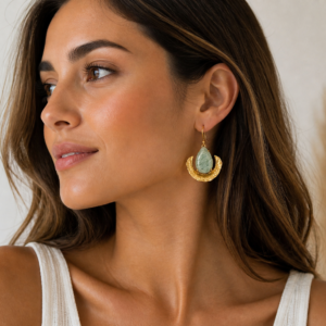 amazonite drop earrings