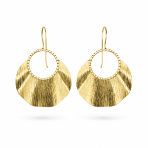 handmade 18k gold plated earrings